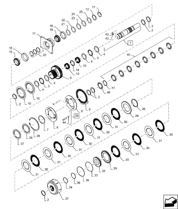 87366284 - Диск торм. 3,0мм муфты ВОМ TGT8/Mg.